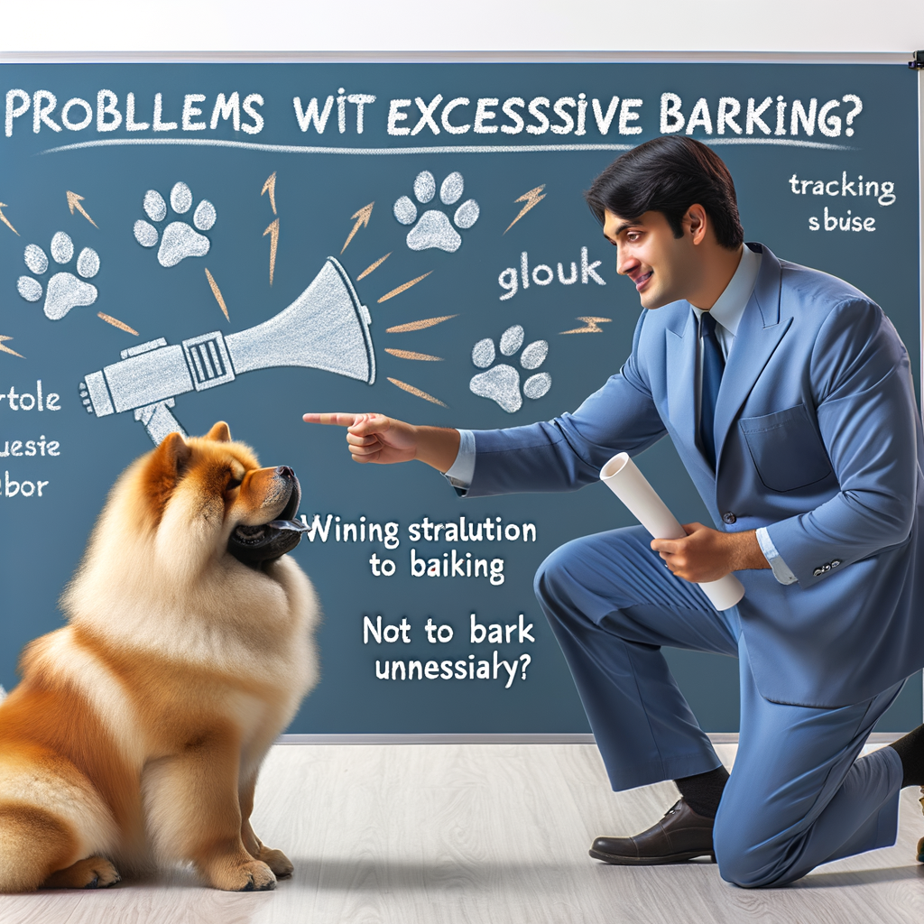Professional dog trainer providing Chow Chow training tips to manage Chow Chow behavior and barking problems, demonstrating successful methods for training Chow Chow not to bark, offering solutions to Chow Chow excessive barking and noise issues.